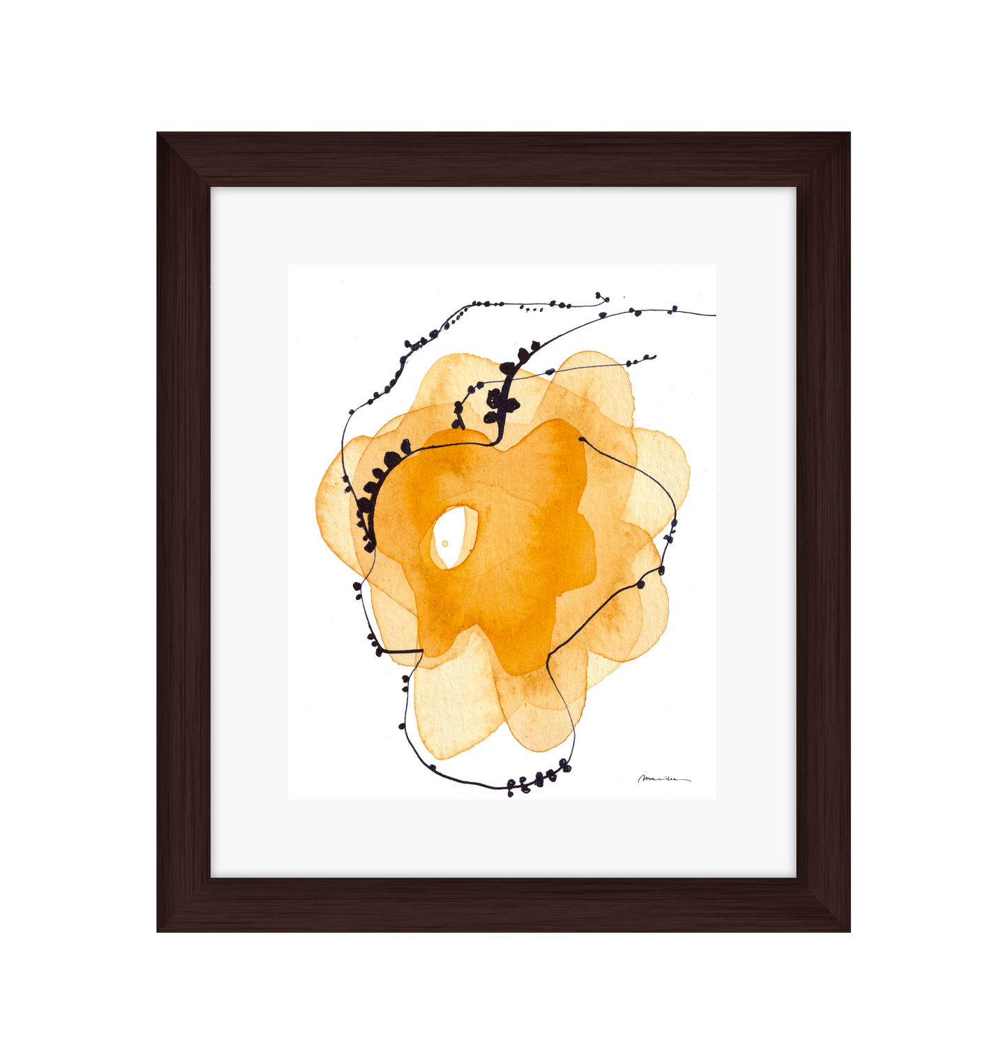 Yellow and Black Flower