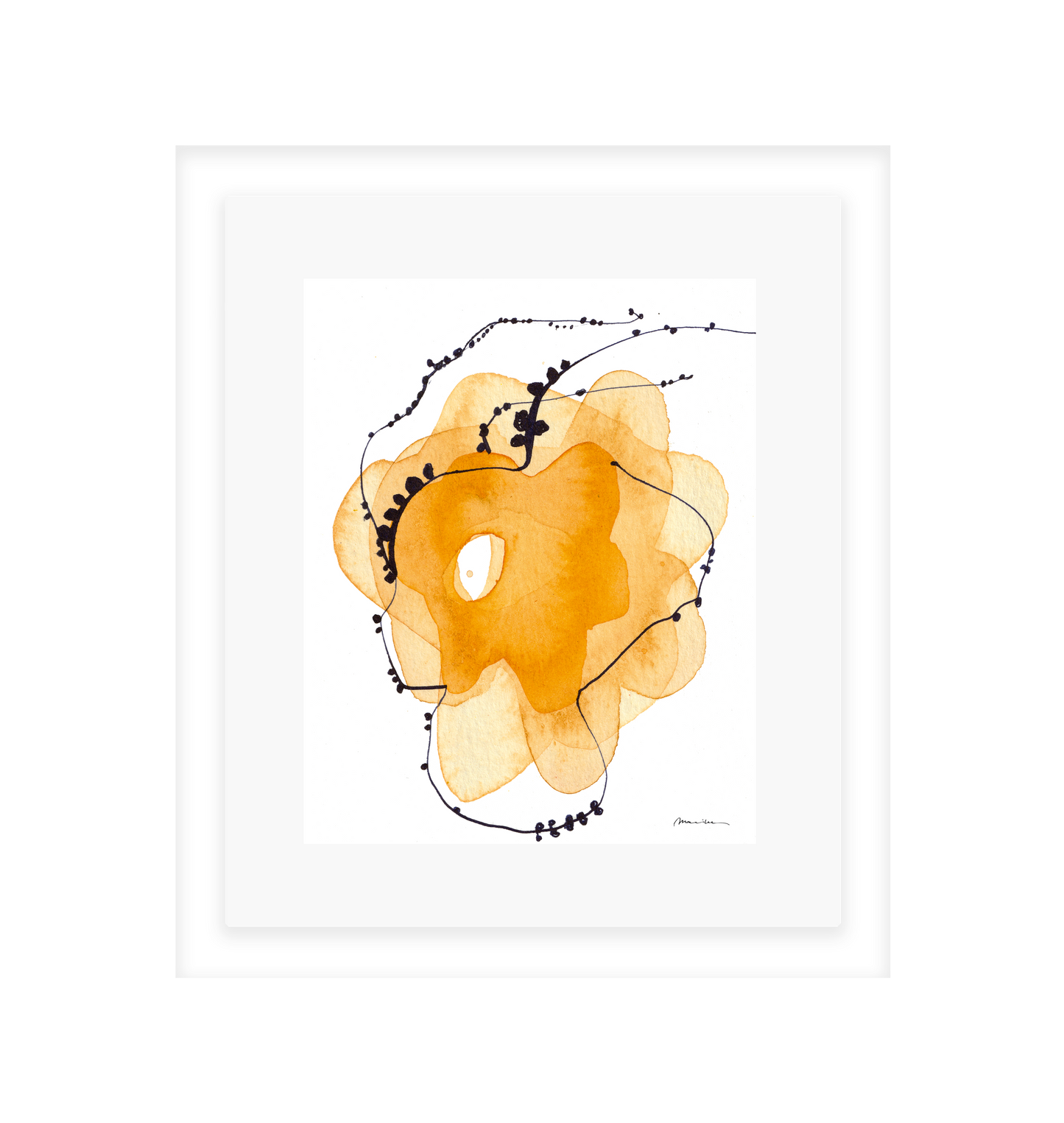 Yellow and Black Flower